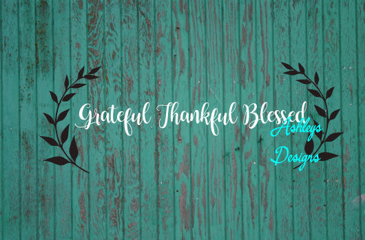 Grateful Thankful Blessed Thanksgiving Fall SVG File