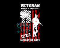 Veteran my Oath of Enlistment has no Expiration Date American Flag Military SVG File