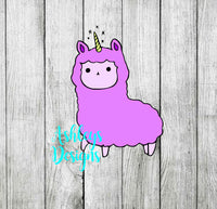 Llamacorn Llama Unicorn SVG DXF File