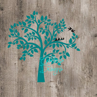 Tree with Birds SVG File