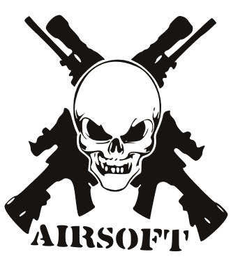 Airsoft Gun Skull SVG File