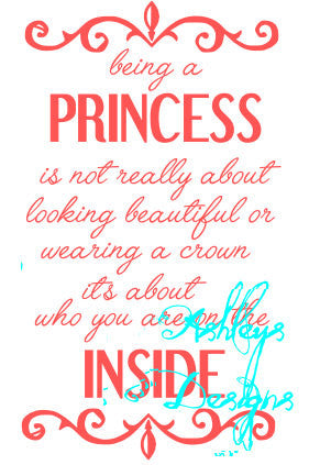 Being a Princess not about Crown but the Inside SVG File