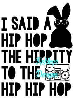 Hip Hop Bunny Easter SVG