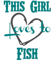 This Girl Loves to Fish SVG File