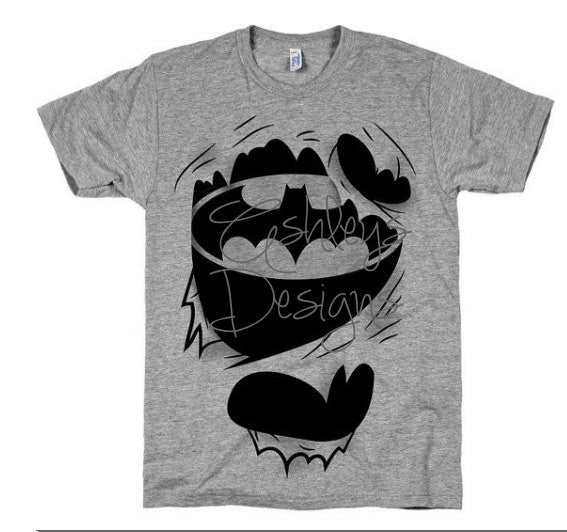 Batman Rip Ripping through Shirt SVG File