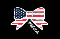 American Flag Bow Merica Svg File