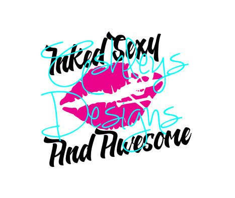 Inked Sexy and Awesome Lip Skull SVG File