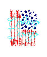American Flag Arrow SVG File
