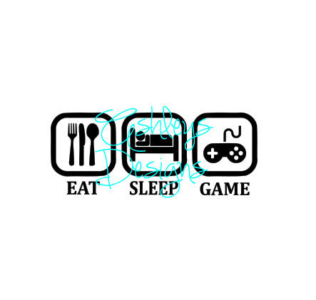 Eat Sleep Game SVG File