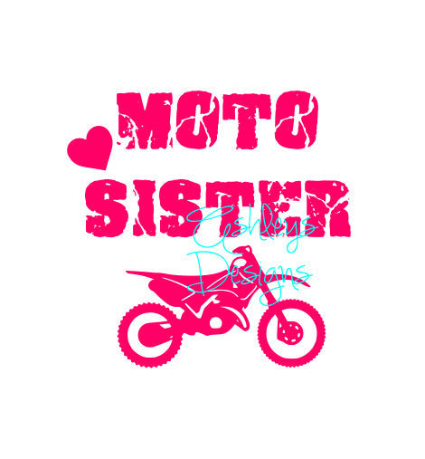 Moto Sister Dirt Bike SVG File