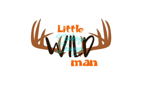 Little Wild Man Antler SVG File