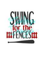 Swing for the Fences Baseball SVG File