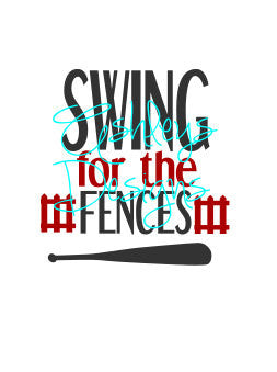 Swing for the Fences Baseball SVG File