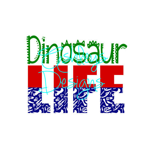 Dinosaur Life BOY GIRL SVG File