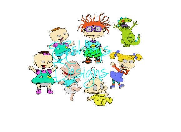 Tommy Angelica Chucky Rugrats Crew Lot Bundle SVG FIle