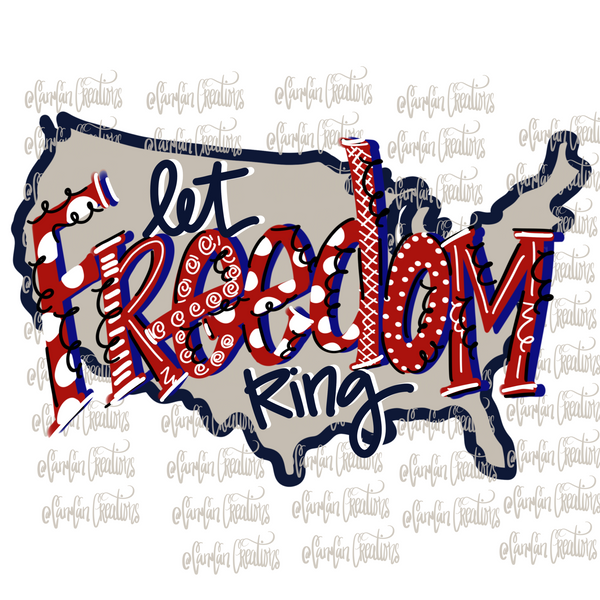 Let freedom ring Sublimation Transfer