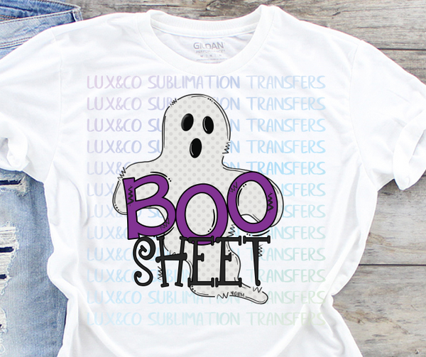 Boo Sheet Sublimation Transfer