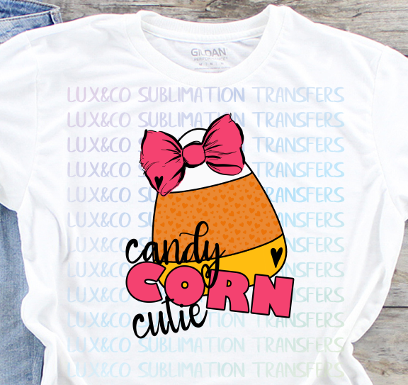 Candy Corn Cutie Halloween Sublimation Transfer