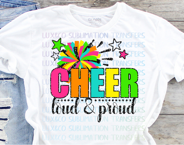 Cheer Loud and Proud Sublimation Transfer